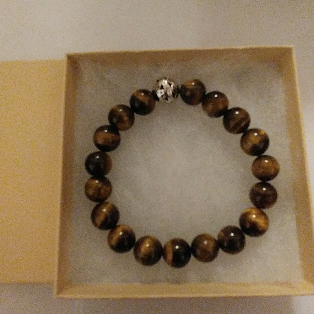 Golden Tiger Eye Stone Bracelet - Picture 5 of 8